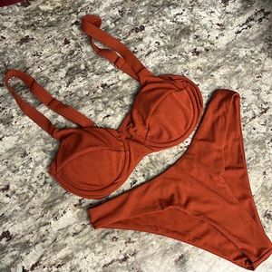 SHEIN Rust Orange Bikini
